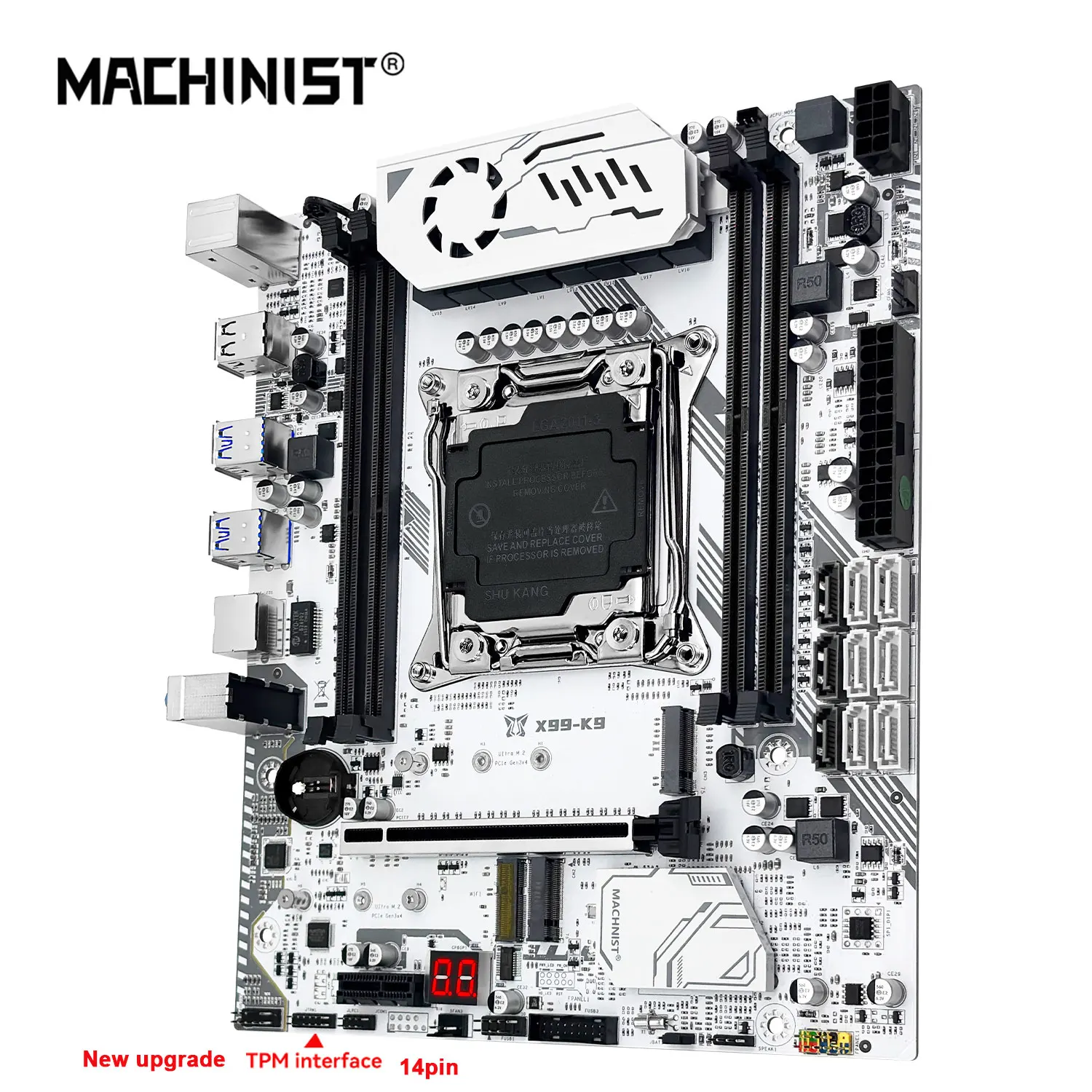 MACHINIST X99 K9 Motherboard LGA2011-3 Support Xeon 2670 V3 2683