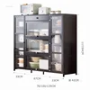 Modern Kitchen Cabinets Small Apartment Multi-layer Kitchen Cabinet Multi-functional Multi-layer Floor-standing Storage Cabinets 6