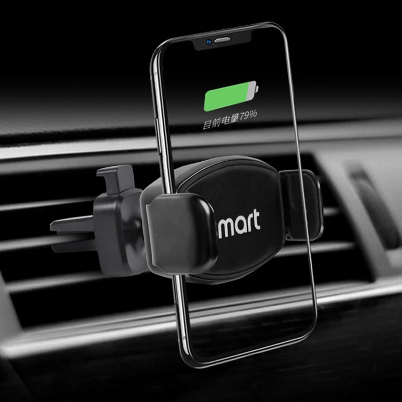 Auto drahtlose lade handy halter Für Smart 453 451 450 Fortwo Forfour  unterstützt navigation lade Für iPhone Samsung