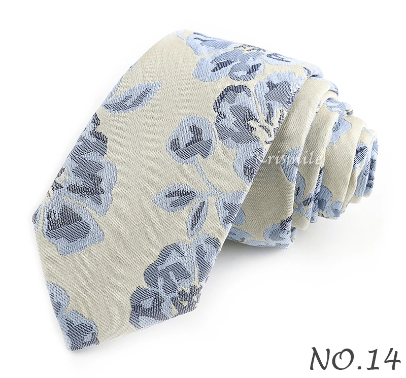 Neuheit Floral Welle Imitation Stickerei Krawatte Für Männer Frauen Business Hochzeit Party Luxus Blume Krawatte Bräutigam Kragen Zubehör – Detail 16