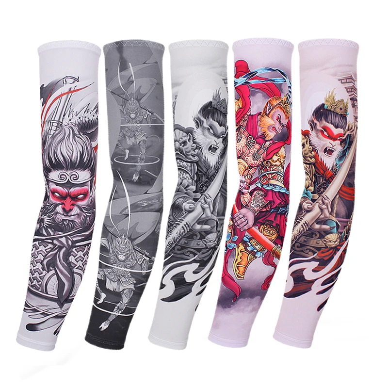 

Cycling Arm Warmers Sleeves Cuffs 2Pcs Sun UV Protection Arm Compression Volleyball Basketball Run Bicycle Sports Sleeve Men Wom