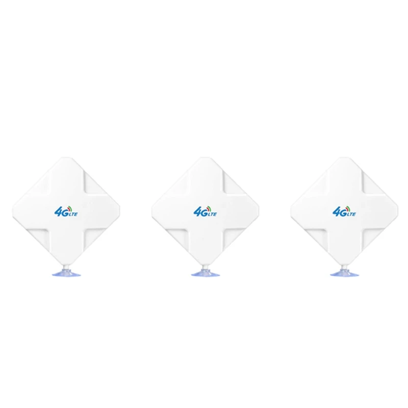 Antenna 3X 4G Lte Sma Antenna 35Dbi Ad Alto Guadagno Doppio Connettore Sma Ripetitore Di Segnale Per Huawei Zte Vodafone Hotspot Router