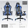 Gaming Chair with Speakers Bluetooth Music Video Game Chair Audio Ergonomic Design Heavy Duty Office Computer Desk Chair 2