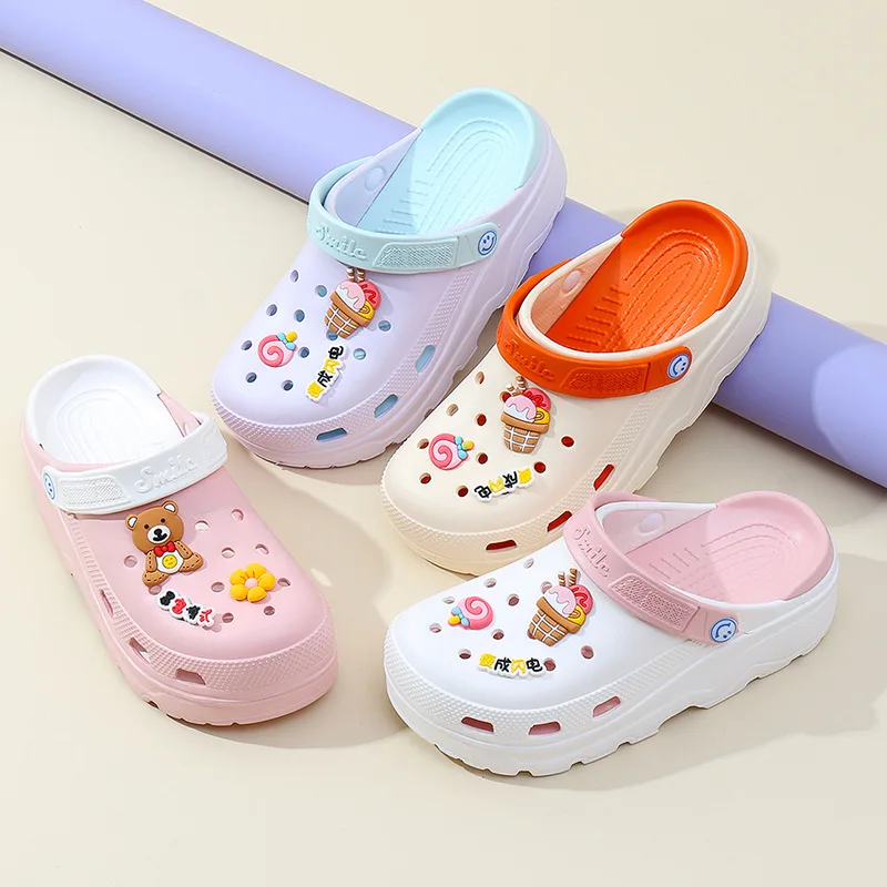 EVA Women Summer Sandals Thick Bottom Home Slides Women Clogs Soft Dry Wedges Platform Garden Shoes Beach Sandals Home Slippers 5