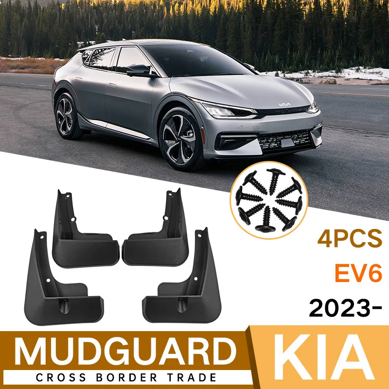 

MudFlaps FOR KIA EV6 2023 Splash Guards Fender Set Parts Front Rear special No punchingAutomotive Accessories