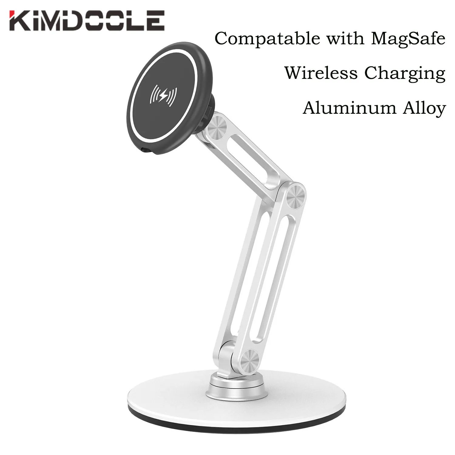 Magnetic Cell Phone Holder Stand Wireless Charger Mobile Cellphone Telephone Desk Foldable Support for IPhone 12 13 14 Pro Max