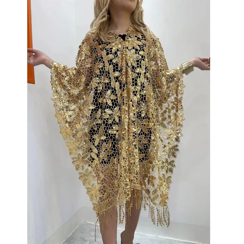 XIZEO summer fashion Party tassels Elegant Dress Muslim Abaya caftan Robe casual Sexy Lady  print fashion beach kaftan