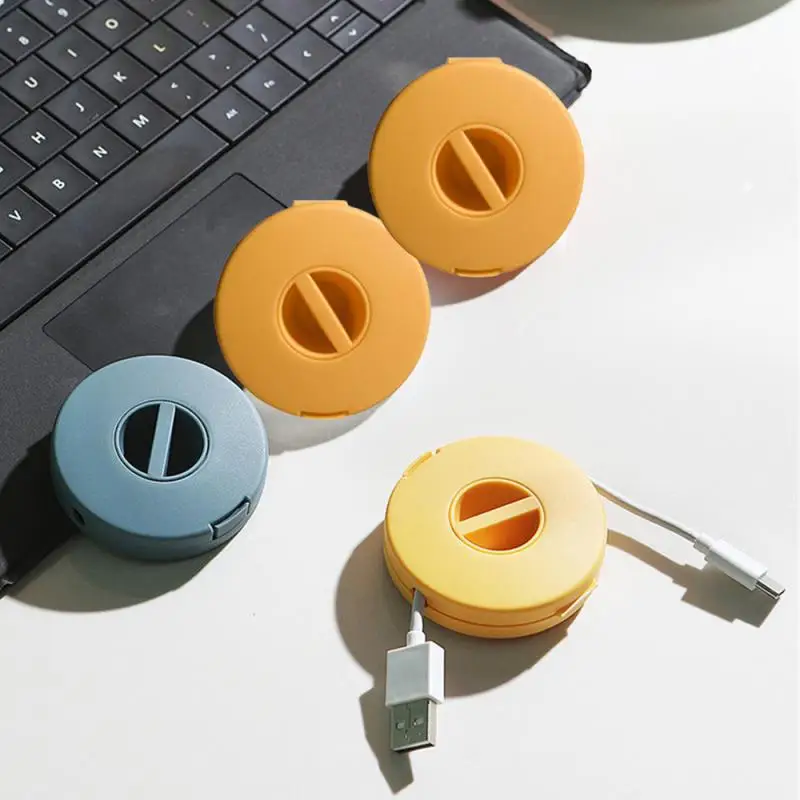 

Wire Winder 6.3*1.7cm Round Multi-function Portable Data Line Circular Winder 14g Travel You Can Put It With You Spare Parts