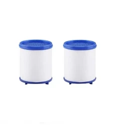 Universal Rotation Filter Nozzle with Splash-Proof Design for Kitchen and Washbasin Faucets (2pcs Filter core)