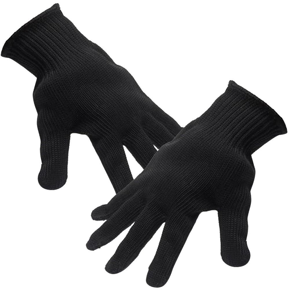 

Pair of Cut Resistant Gloves Level 5 Protection Safety Gloves for Hand Protection Kitchen Glove for Cutting and Slicing (Black)