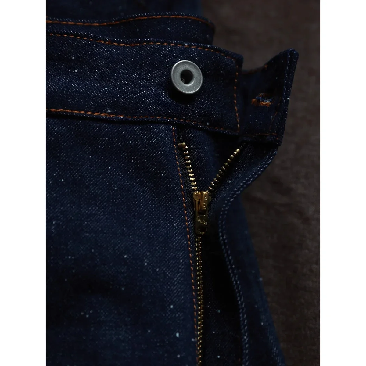 Second Order "Snow" Nep Selvedge Jeans Wide Straight Leg Denim Pants Zipper Fly 6