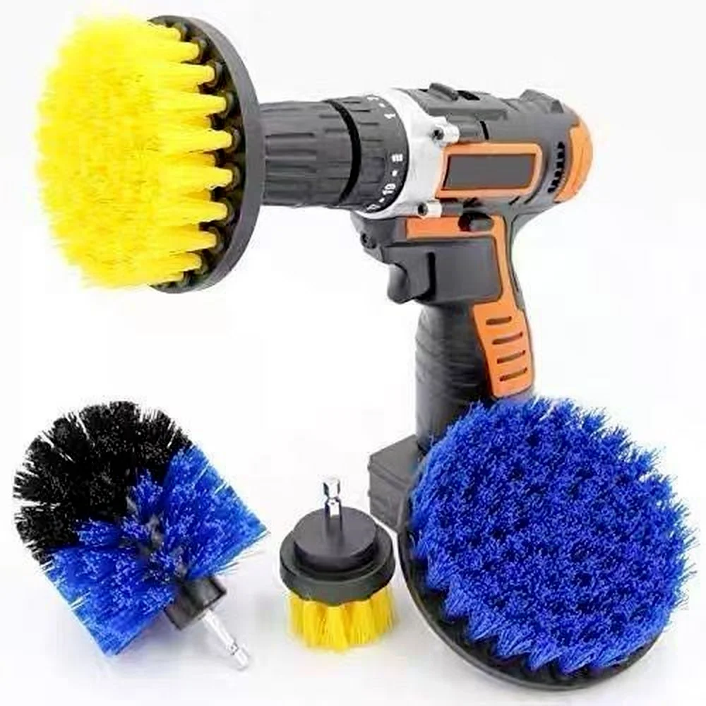 Drill Brush Cleaner Kit Power Scrubber for Cleaning Bathroom Bathtub Brushes Scrub Car Tools | Дом и сад