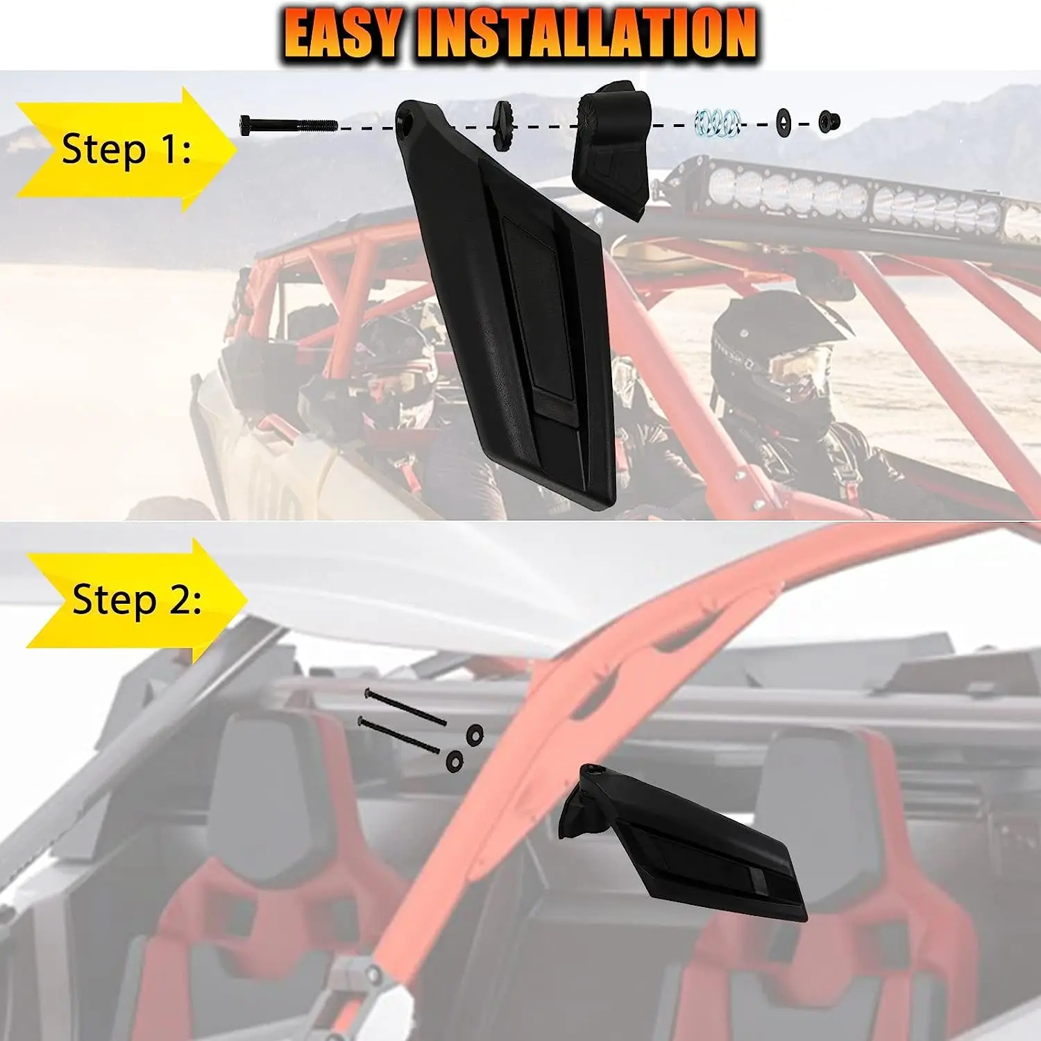 Maverick X3 Side Mirror Rear View Racing Compatible Can Am Maverick X3 XRS XDS MAX Off-road