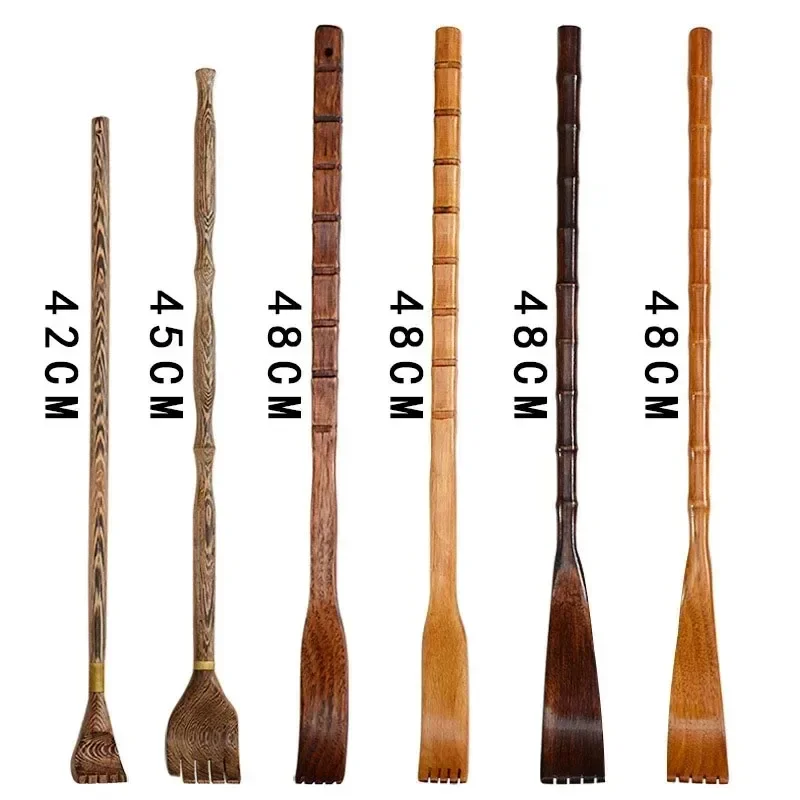 Back Scratchers Long Handle Wooden Back Scratcher Massager Back Scratching Rake Household Wooden Body Massage Tool