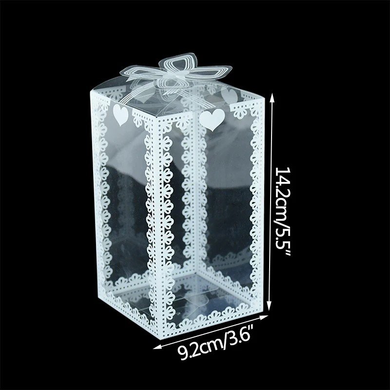 100 Transparente Geschenkboxen Aus Kunststoff – 5,2x5,2x30,6 Cm, Für Süßigkeiten, Hochzeit & Babyparty