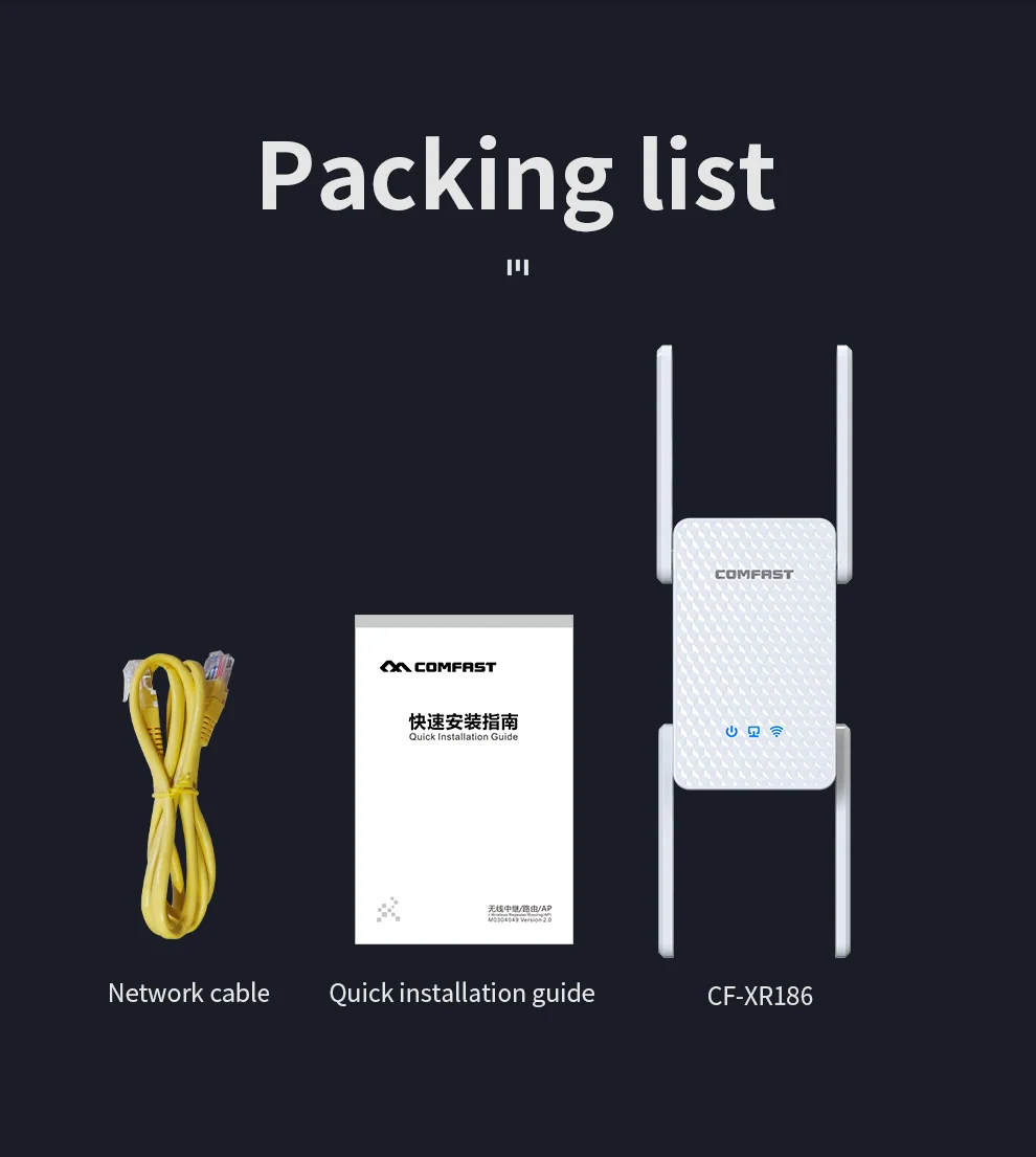 802.11ax Porta Gigabit Completa Para Home Office CF-XR186