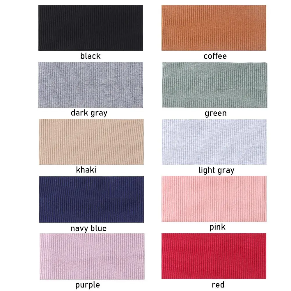 Knitted Yoga Hair Bands Elastic Sport Headbands Casual Women Wide Stretch Hairband Hair Accessories For Dance Biker