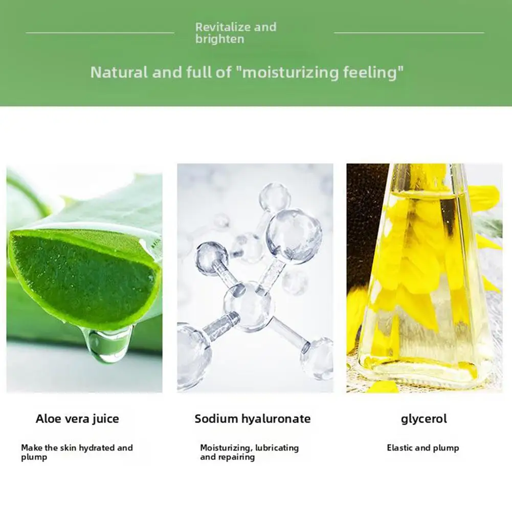 Aloe Vera Gel Super Hydrating Skin Cooling Aloe Vera Cream Natural Daily Moisturizer Soothing Skin Care Non-sticky
