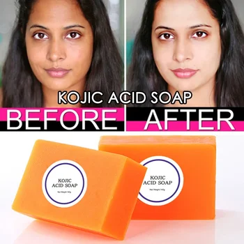 Kojic Acid Soap Dark Black Skin Lightening Soap Hand Made Kogic Soap Glutathione Bleaching Brighten Face