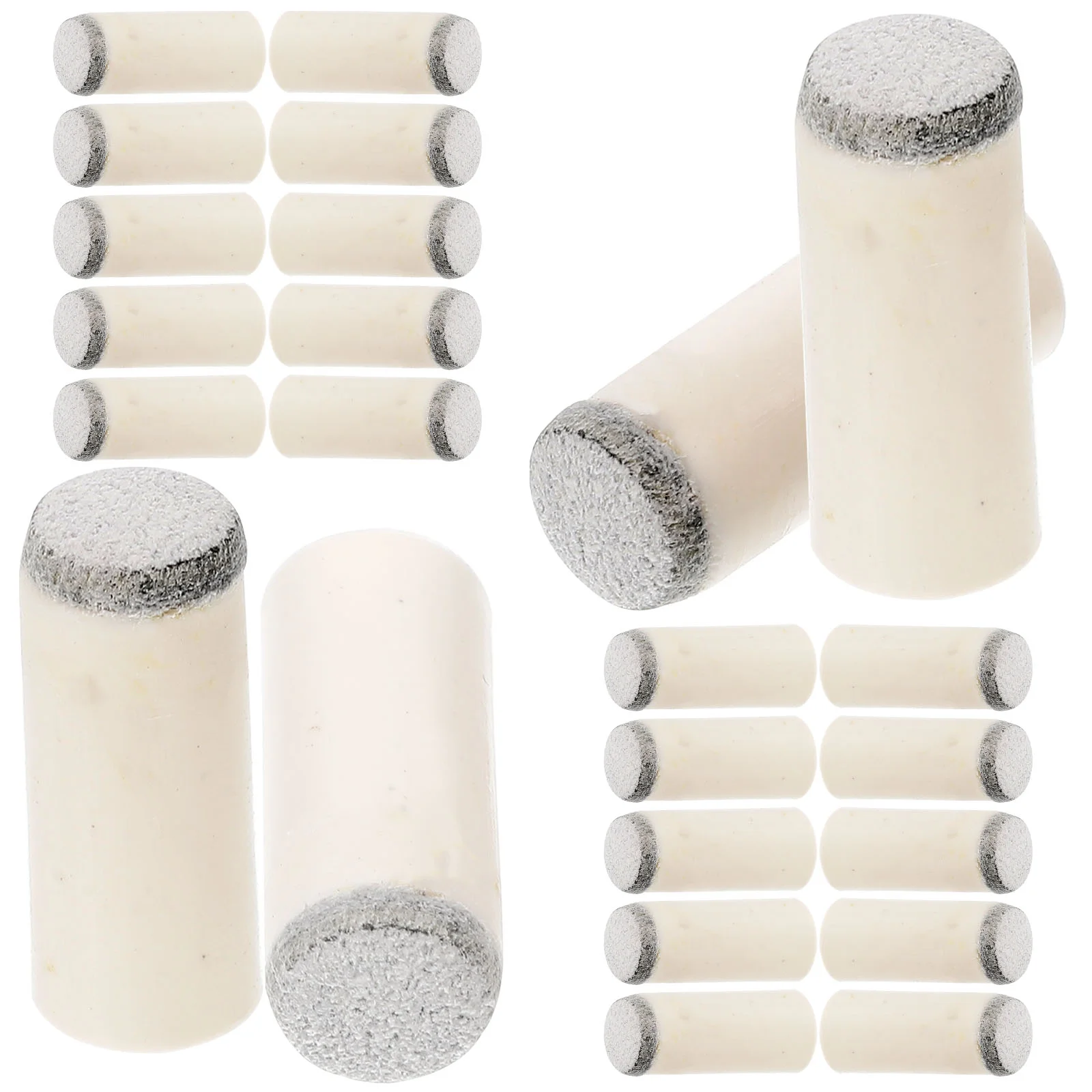 

100Pcs Replaceable Cue Tips Plastic Billiard Cue Tips Plastic Pool Cue Replacement Tips