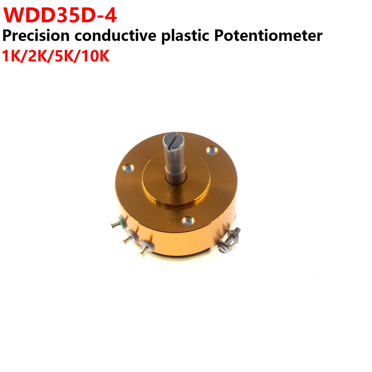 WDD35D41K2K5K10Kconductiveplasticpotentiometer19mmShortaxis