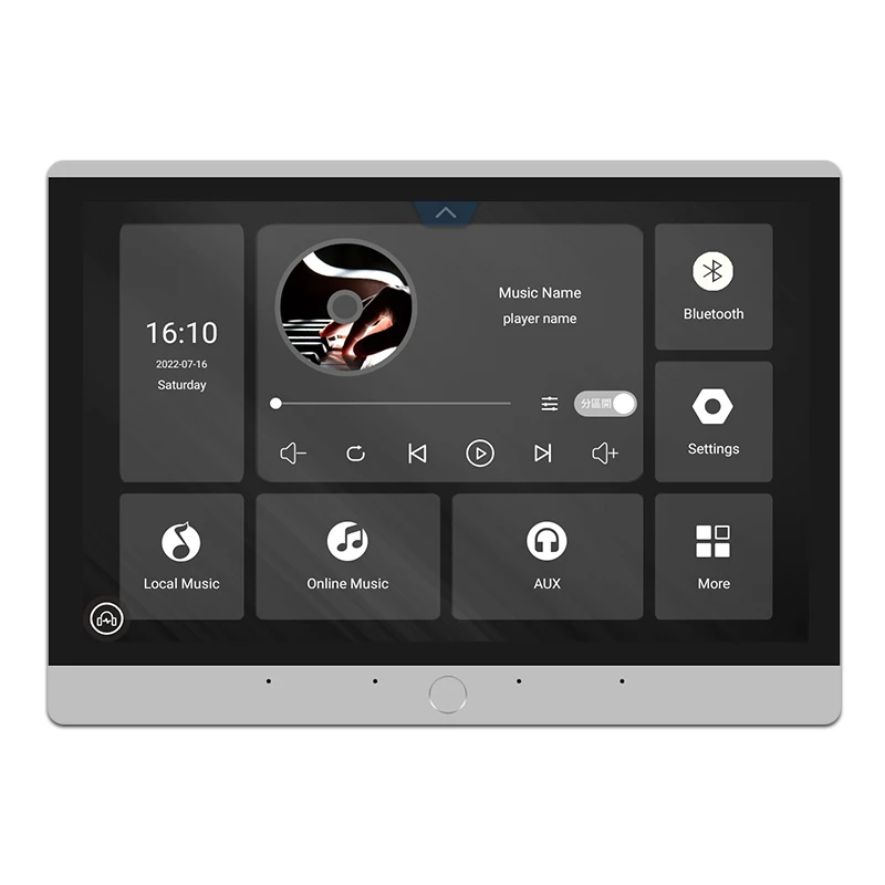 10 Inch Wall Amplifier Touch Panel Multiroom Sound System 8 Channles 10-inch-wall-amplifier-touch-panel-multiroom-sound-system-8-channles