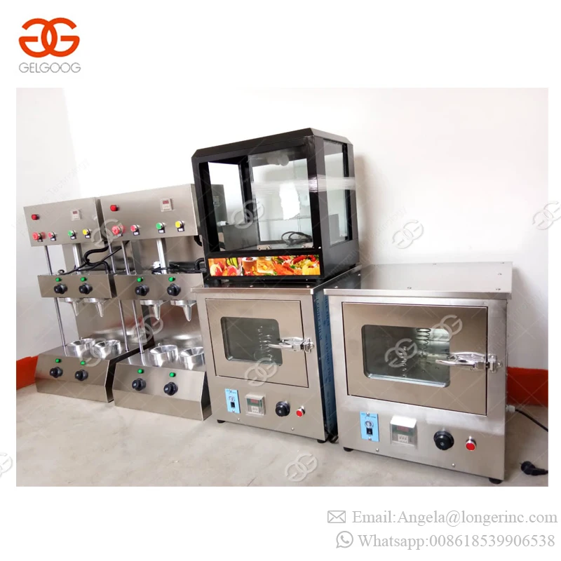 Manual Small Stainless Steel Electric Maquina De Fazer Pizza Cone Baking Making Wafer Kono Pizza Cone Machine