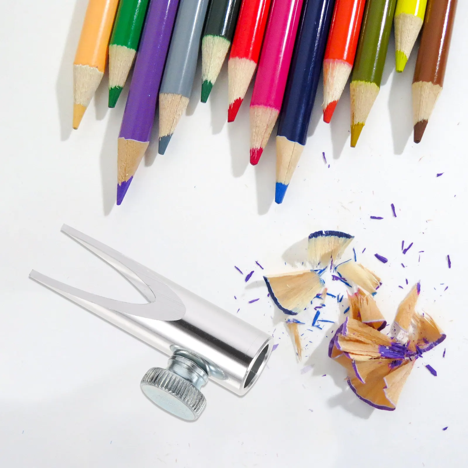 눈썹 연필깎이 세련된 컴팩트 디자인 시간 절약 메이크업 연필용 휴대용 연필깎이 학교 학습 사무실 여행