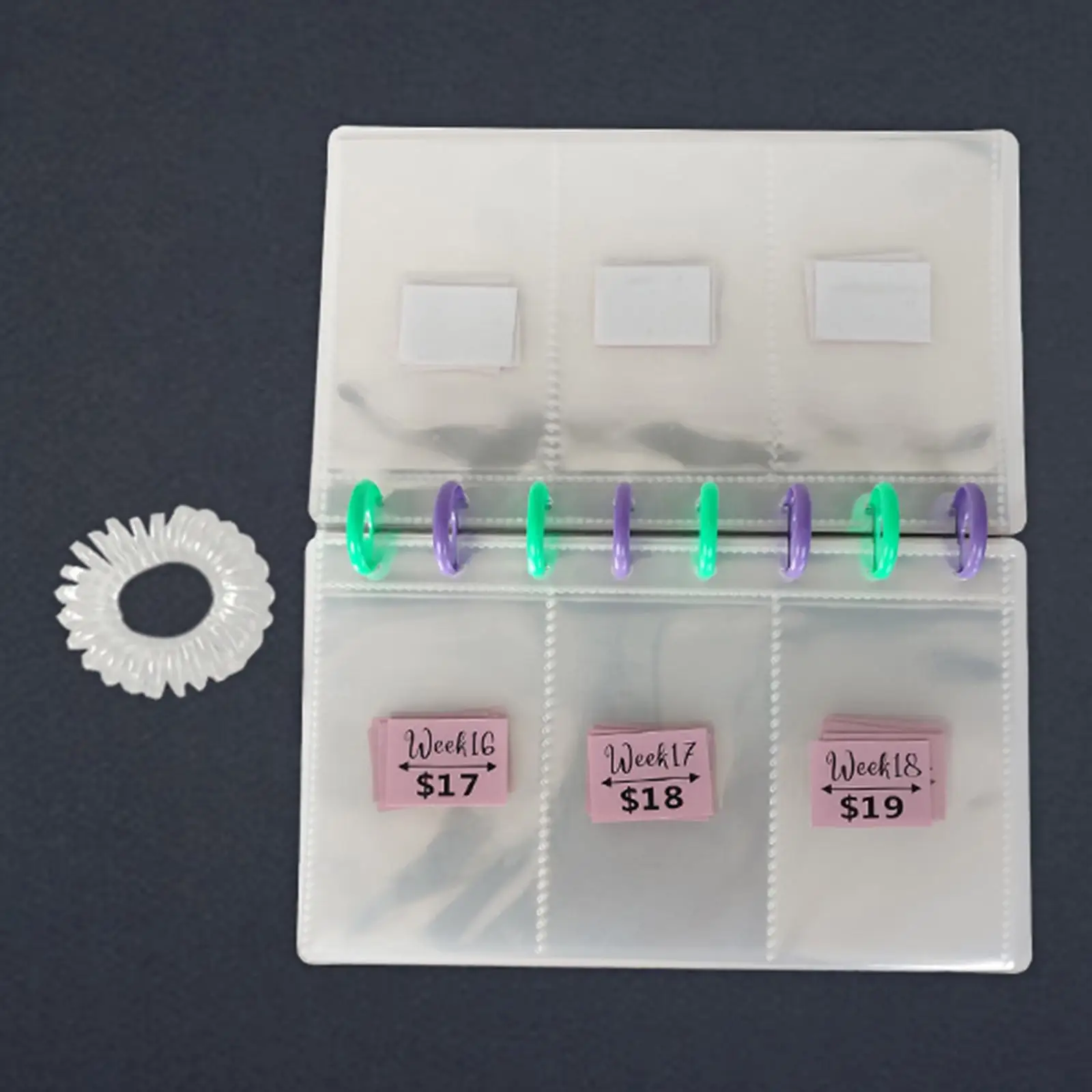돈 절약 챌린지 바인더, 돈 절약 정리함, 쿠폰 예산용 바인더 돈 정리함, 52 주