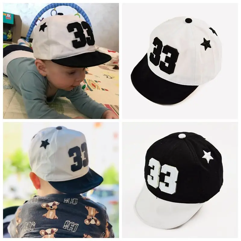 Number33BabyBaseballCapforBoysGirlsSoftBrimSnapbackHipHopHatSpringSummer.jpg