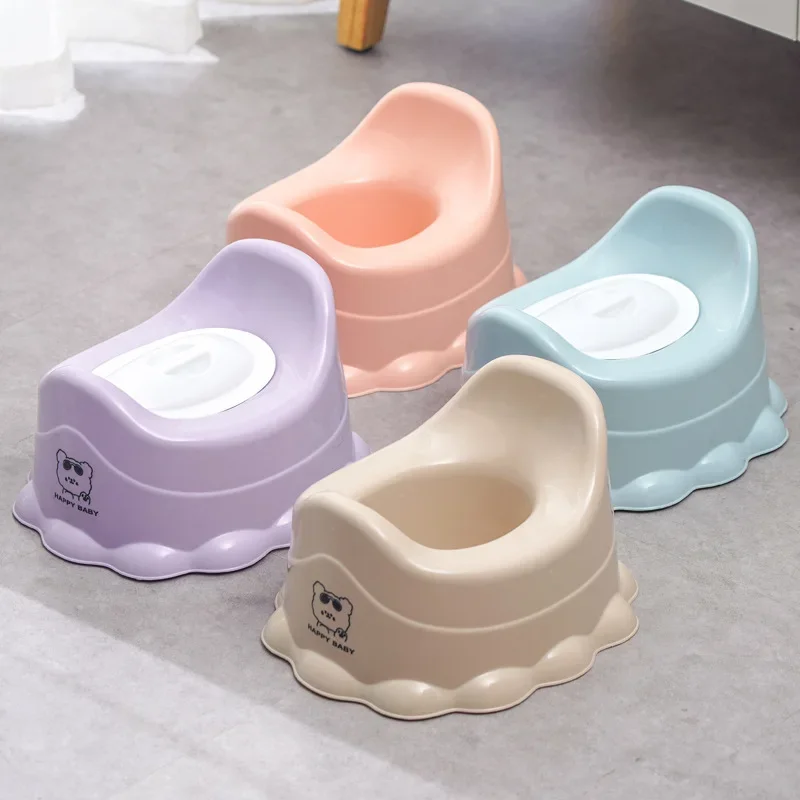 Baby Smooth Potty Seat Portable Thick Non-slip Children's Toilet Training Potty Boys Girls Baby Outdoor Travel Potty 4
