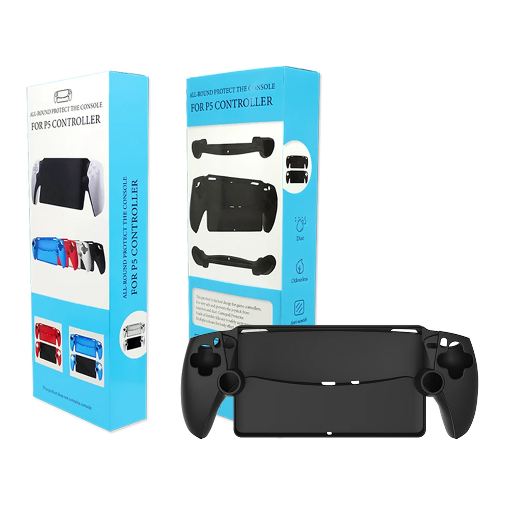 Juste de protection en silicone pour console PS5, accessoires de jeu  PlayStation, conception de poignée non ald-ald - AliExpress