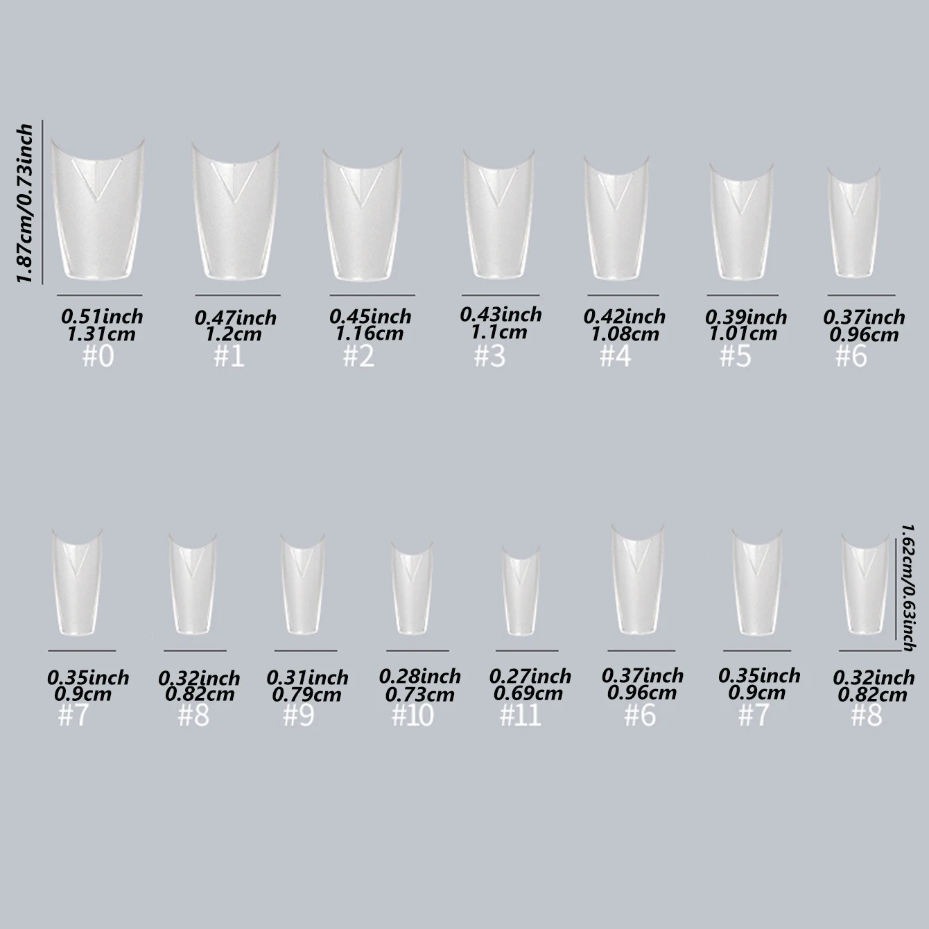150 Stück klare Zehennägel zum Aufdrücken mit Nagelkleber-Set, keine Feile, matte Gel-Zehennagelspitzen, vollständiges Nagelset zum Aufdrücken, niedliche Nagel-Charms – Detail 8