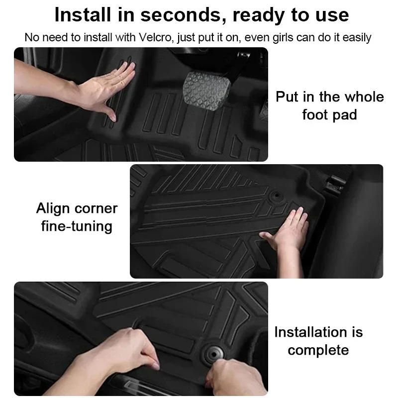 Auto TPE Tappetino LHD Per MG HS 2024 2025 2026 EHS Roewe D5X Accessori Fango Impermeabile Piede Completo Cuscino Pad Anti-sporco Tappeto - Image 5