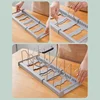Expandable Pans Organizer Rack 7 Adjustable Compartments Dish Storage Rack Pot Lid Organizer Pots Holder Kitchen Utensils Rack 2