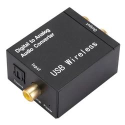 Premium USB Digital to Analog Audio Converter with Optical and Coaxial Inputs (Without cable)