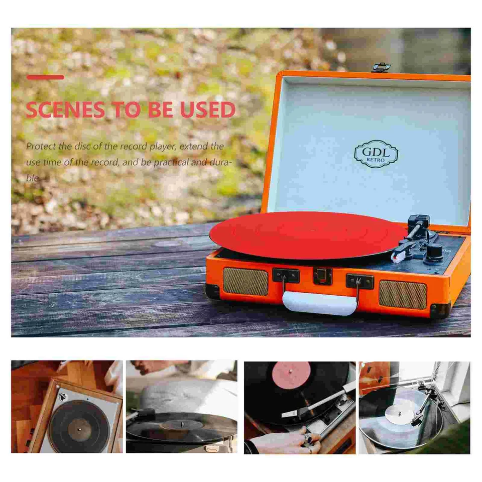 Tappetino Per Giradischi In Silicone 28.5x28.5cm - Antiscivolo, Antistatico, Protettivo - Foto 7