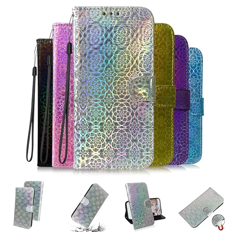 Elegant Leather Flip Wallet Case with Stand and Protective Cover