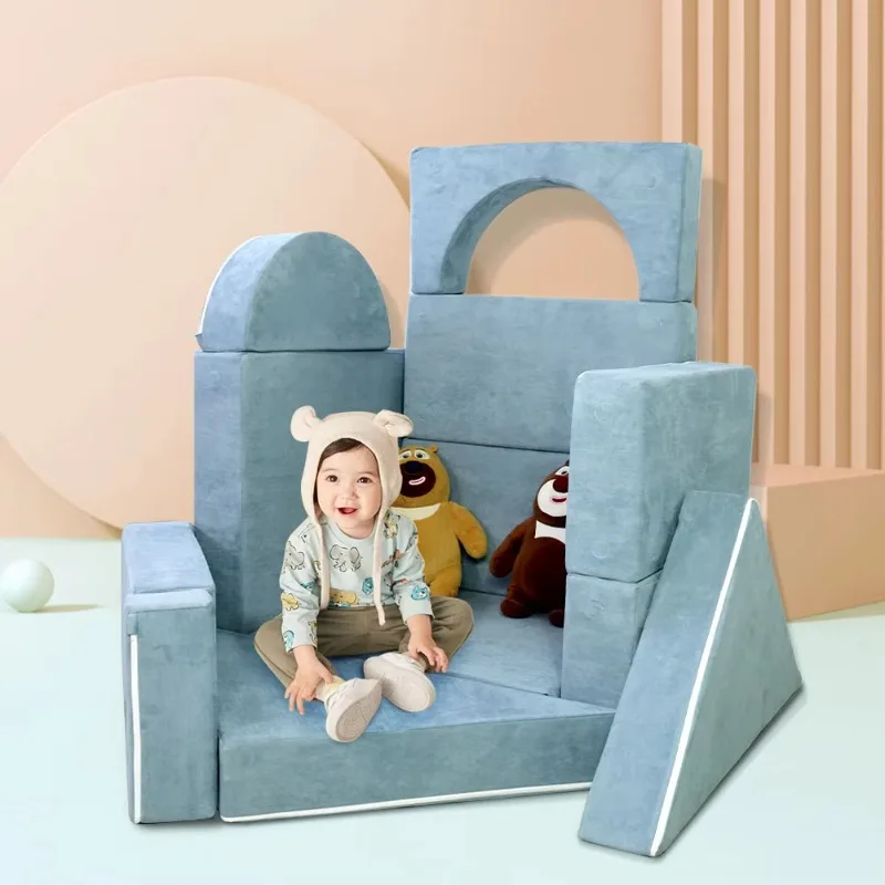 Toddler Playroom Girls Boys Sofa Daycare Comfort Foam Building Blocks Snuggle Attraction Play Couchs
