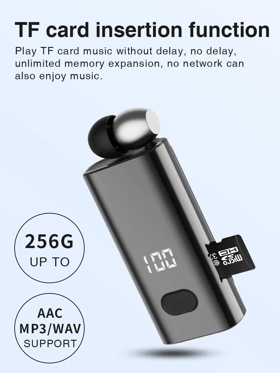 F908 TF Card 5.4 Bluetooth Headset Business Call Remind Vibration Sport Clip Wireless Clip-on Earphone wireless earphones bluetooth earphones wireless bluetooth earphones bluetooth headphones wireless bluetooth headphones wireless headset