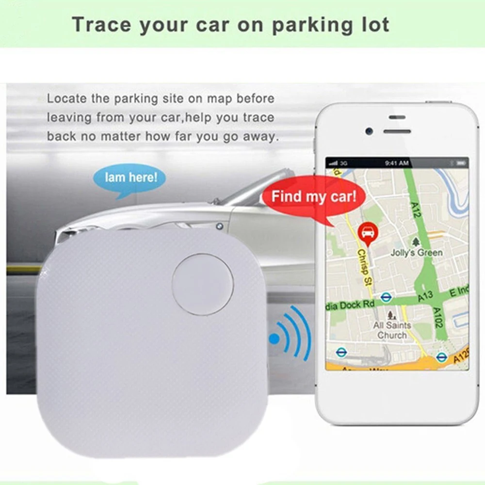 1pc Smart GPS Tracker Key Locator Pet Anti-Lost Sensor Device, With For Kids Wallets Luggage Suitcases