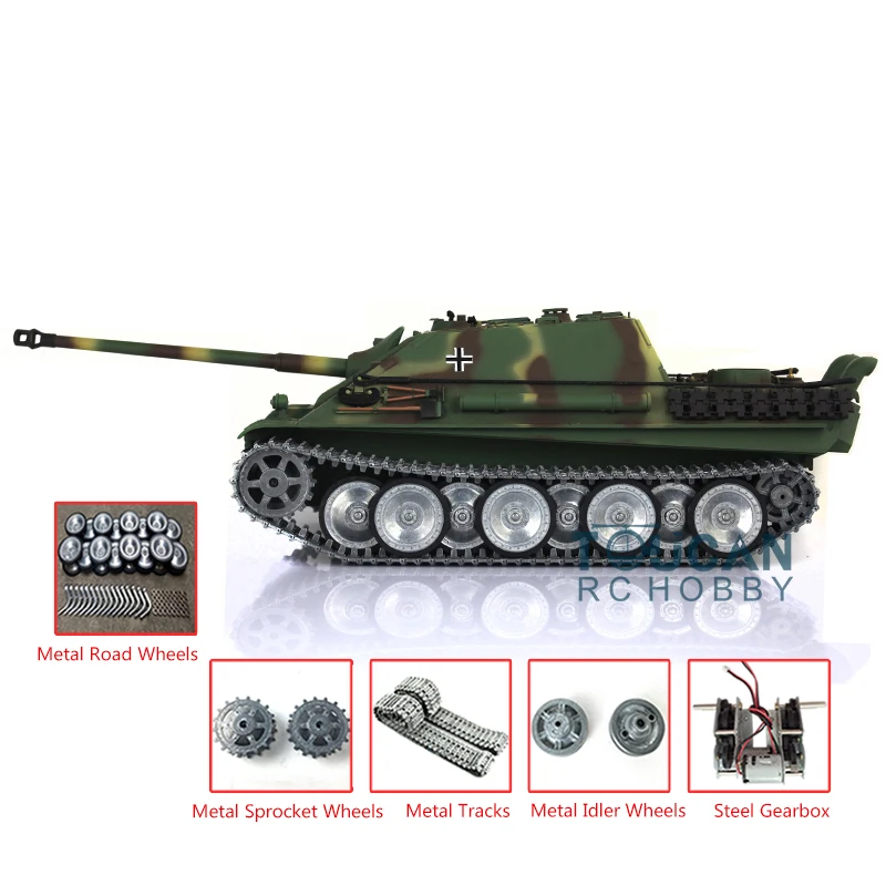 Heng Long 1/16 Scale RC Army Tank 7.0 Customized Stug III 3868 3869 Metal Tracks Wheels Toucan Ready to Run Toys Model TH17423 4
