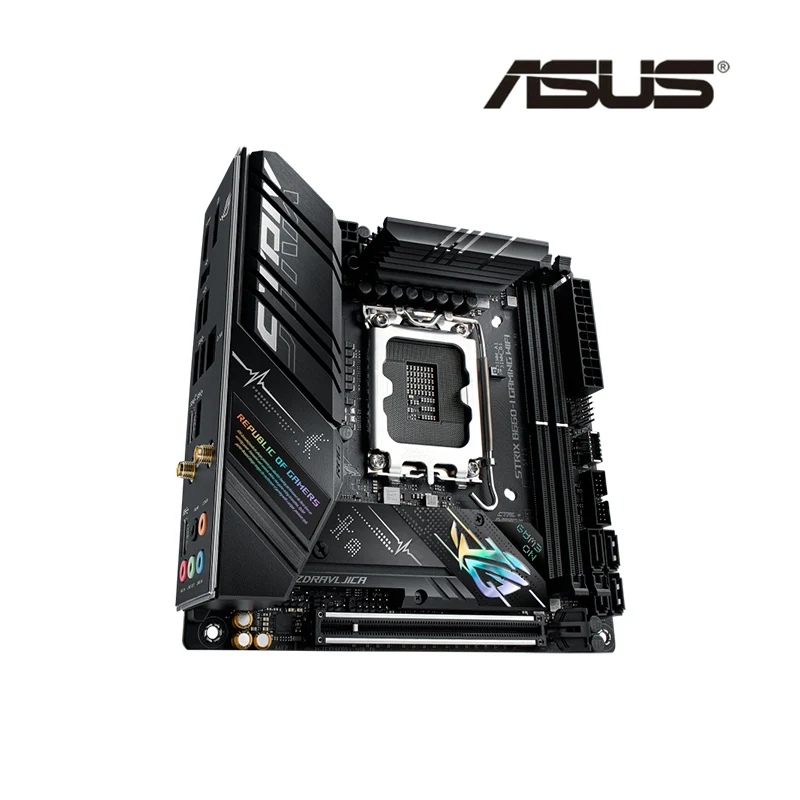 ASUS ROG STRIX B660-I GAMING WIFI DDR5 Mini-ITX  B660 6200(OC) 64G SATA M.2 , 12  LGA 1700 CPU , ǰ