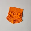 Women's High-Waisted Seamless Tight-Fit Sport Shorts Side Folded Three-Quarter Length Breathable High-Elasticity Fitness Pants 5