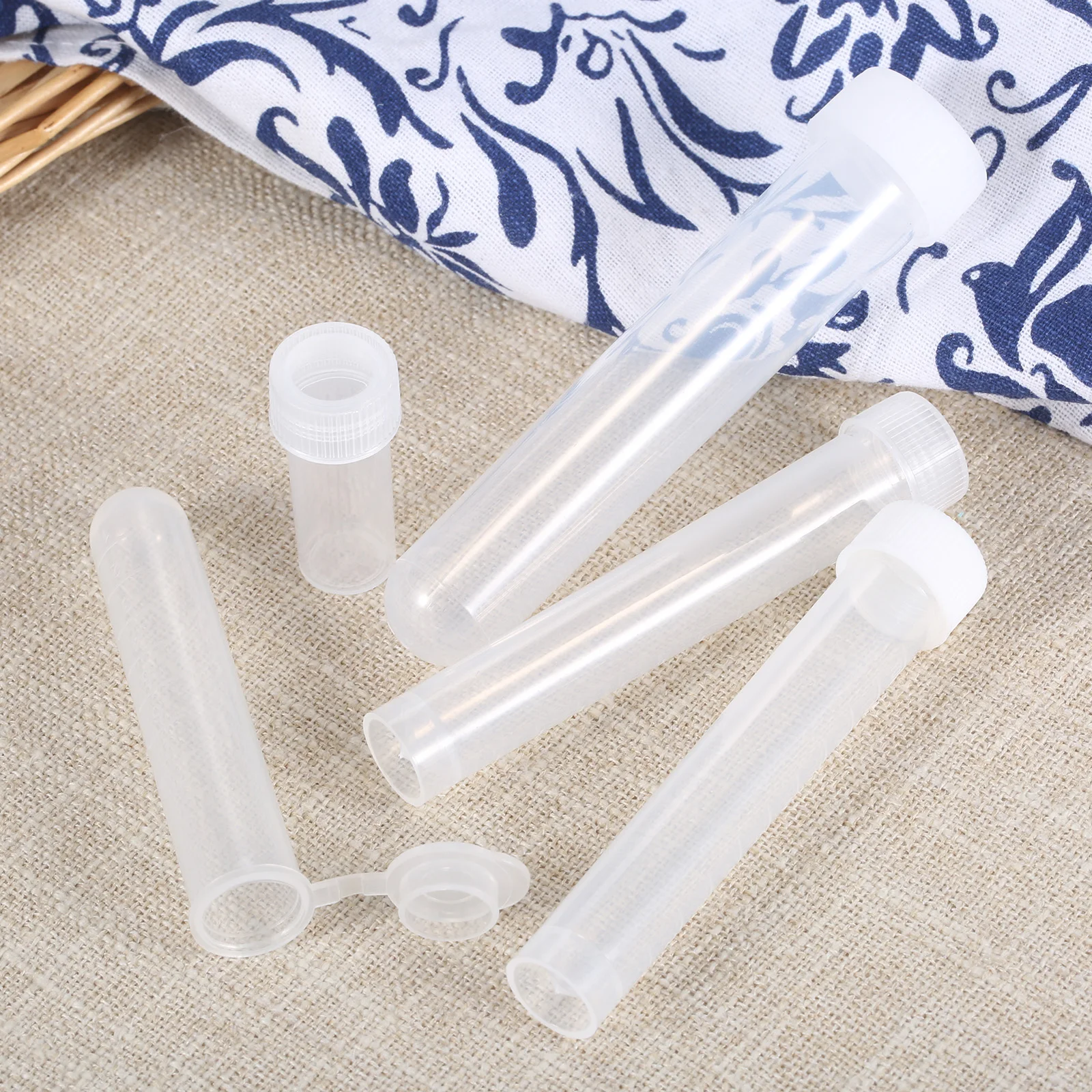 5PCS Clear Needles Containers Holder Transparent Plastic Functional Embroidery Felting Bottle Cross-stich Sewing Needle Box