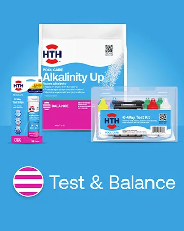 test and balancers for pool water