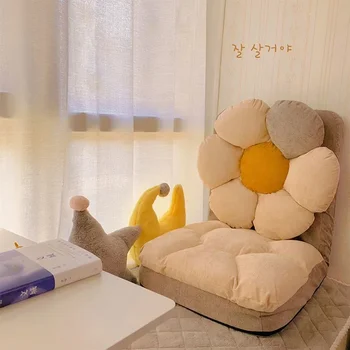Lazy Sofa  Foldable and Thickened Living Room Bedroom Floor Small Sofa Tatami  Leisure Reading Floating Design Backrest Chair