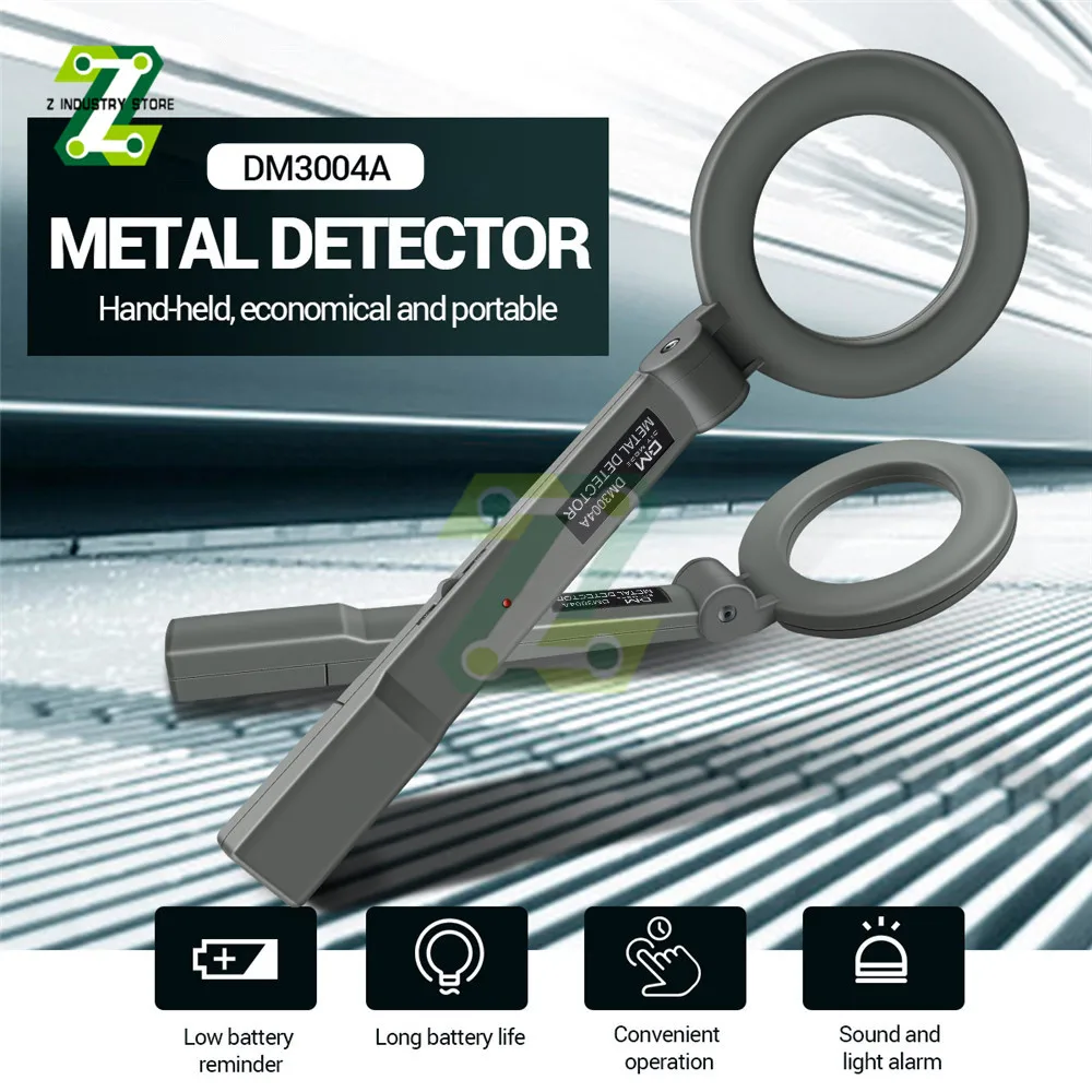 Metal Detector DM3004A Handheld Alarm High Sensitivity Metal Scanner Security Checker Search Coil Metal Detect Tool