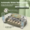 24 Egg Incubator with Automatic Turning, Temperature and Humidity Control, LED Egg Candler, and Auto Water Addition, for Hatchin