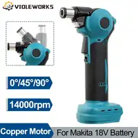 Cordless Electric Hammer Copper Motor 4200ipm 0/45/90 Degree Adjustable Head Hammer Drill Rechargeable for Makita 18V Battery 1